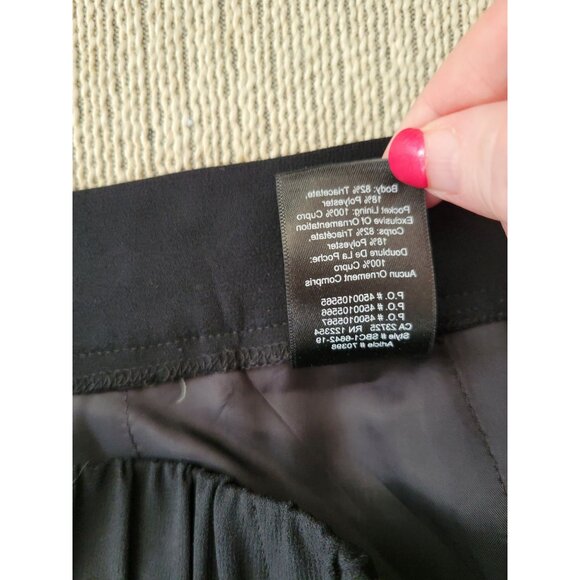 Aritzia Babaton Womens conan Black pants side stripe size 6 Career Professional - Picture 7 of 10